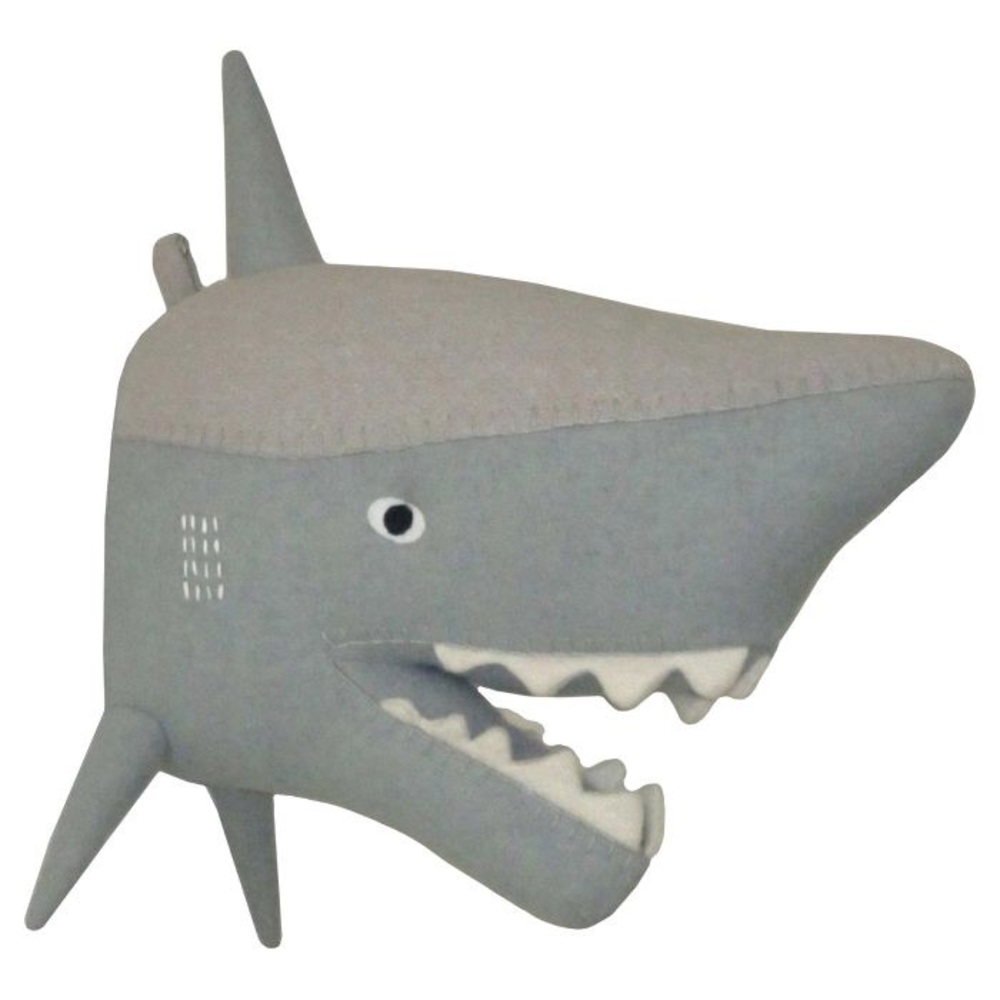 Plush Shark Head Decor